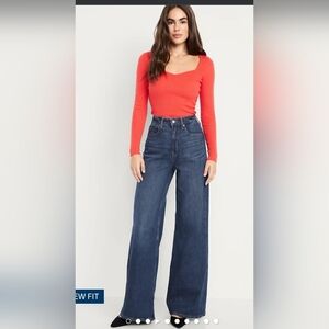 Old Navy extra high rise super wide leg